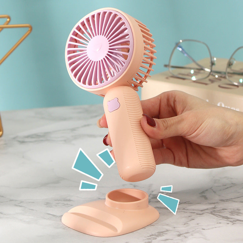 New Bracket Handheld Fan USB Rechargeable Mini Fan
