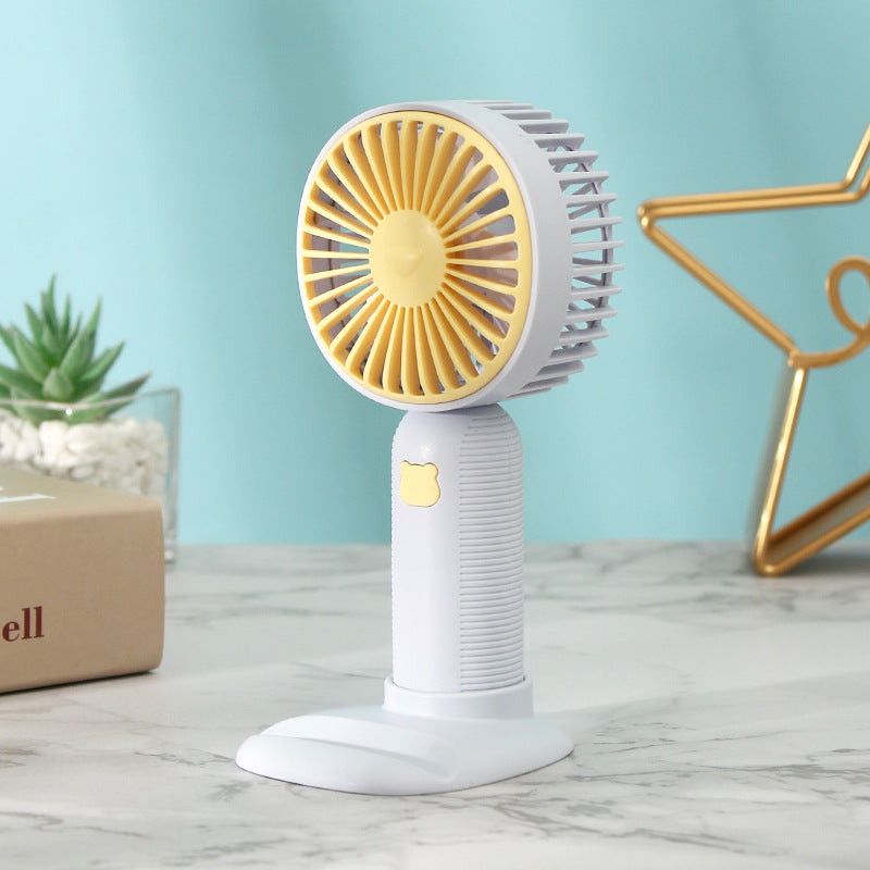 New Bracket Handheld Fan USB Rechargeable Mini Fan